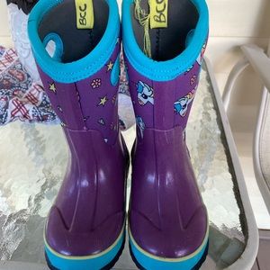 Toddler Girls Winter Unicorn Bogs size 10